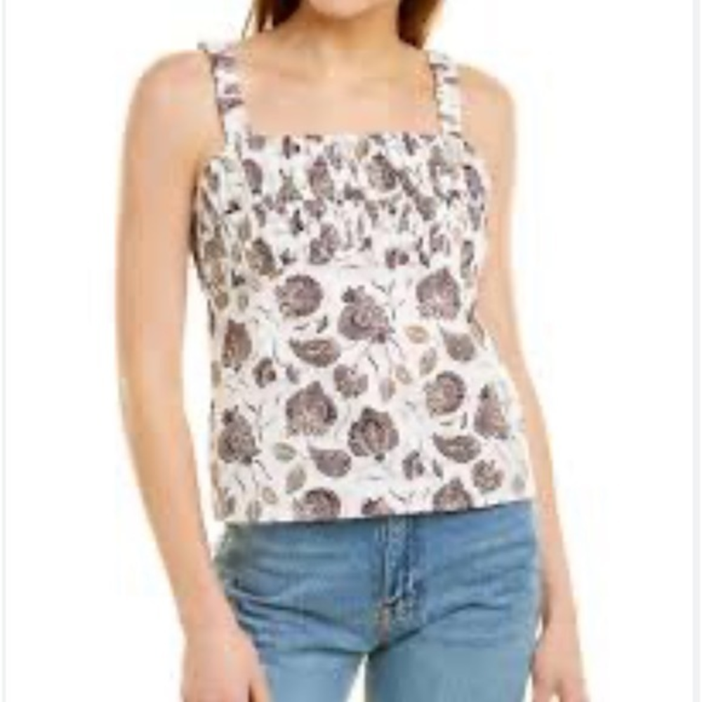 Rebecca minkoff Vikkie‎ top floral top open back